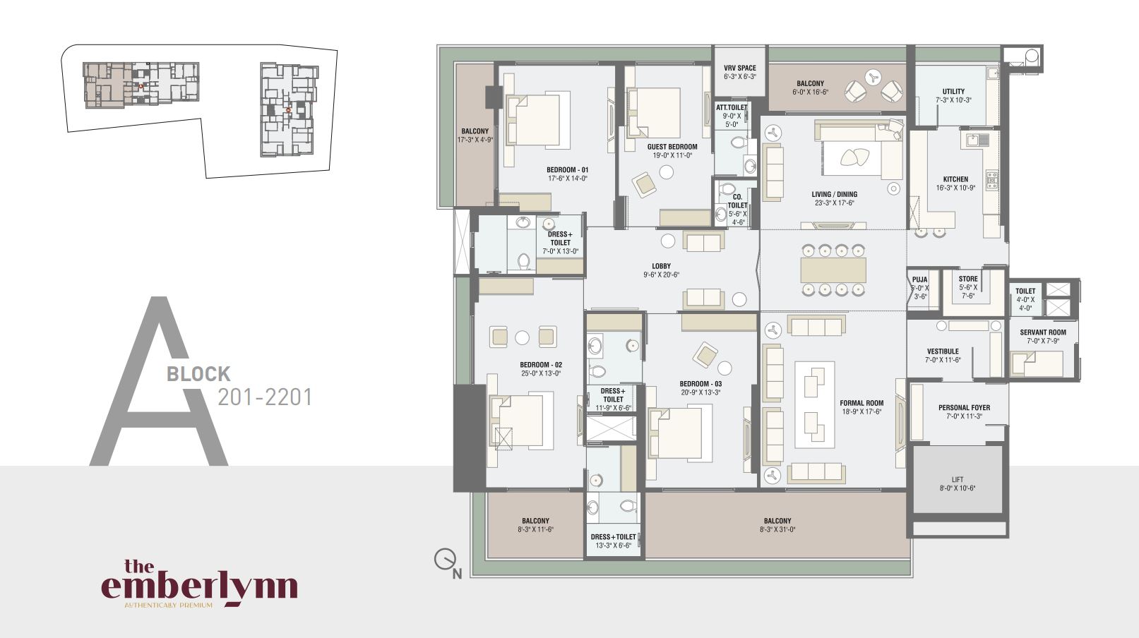 The Emberlynn 4 Bhk