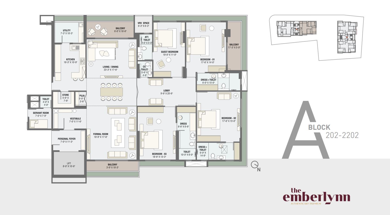 The Emberlynn 4 Bhk