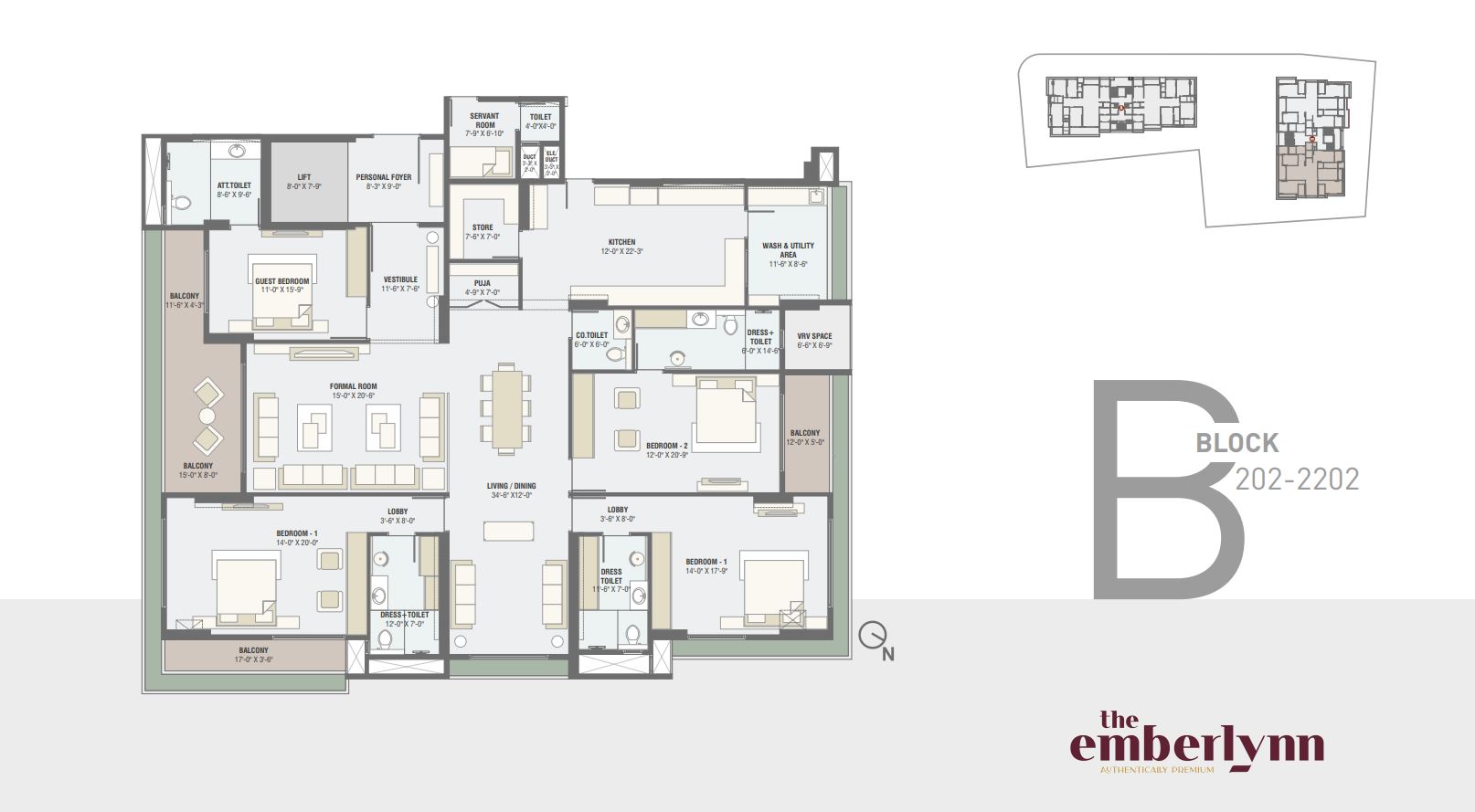 The Emberlynn 4 Bhk